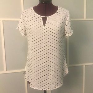 Van Heusen polka dot top